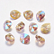 Faceted Glass Rhinestone Pendants, Imitation Austrian Crystal, teardrop, Light Rose, 24x12x6.5mm, Hole: 1.5mm