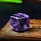 Natural Lepidolite Carved Dice Figurines Statues for Home Office Desktop Decoration, 15x15x15mm