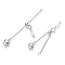 925 Sterling Silver Chain Extender, with S925 Stamp, with Clasps & Curb Chains, Real Platinum Plated, 60mm, Links: 53x1x0.5mm; Clasps: 8x6x1mm; Heart: 7.5×6×4mm, Label: 7x3x0.5mm.