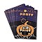 24Pcs Halloween Paper Sticker, Self-adhesion, for Suitcase, Skateboard, Refrigerator, Helmet, Mobile Phone Shell, Rectangle, Pumpkin, 95.5x66x0.2mm