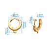 Eco-Friendly Brass Earring Hoops Findings KK-TA0007-40-7