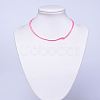 Eco-Friendly Korean Waxed Polyester Cord Necklace Making AJEW-JB00497-08-4