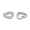 Handmade Gifts Ideas for Valentines Day 201 Stainless Steel Open Heart Pendants STAS-Q057-2