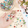 GOMAKERER 144 Sets 16 Style Plastic Imitation Turquoise & Alloy Rivets FIND-GO0001-92-3