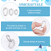 Unicraftale 3Pcs 3 Styles 304 Stainless Steel Spring Gate Rings STAS-UN0040-93-5