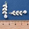 Plastic Imitation Pearl Pendants ENAM-M008-18S-3