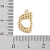 Rack Plating Brass Micro Pave Clear Cubic Zirconia Pendants KK-A224-03C-G-3