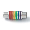 304 Stainless Steel Magnetic Clasps with Glue-in Ends STAS-B009-04P-2