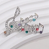 Musical Note Rhinestone Lapel Pin MUSI-PW0002-018P-1