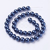 Shell Pearl Beads Strands X-BSHE-L035-8mm-I08-2