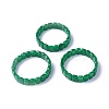 Natural White Jade Beads Stretch Bracelets BJEW-L495-27A-1