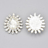 Alloy Rhinestone Cabochons PALLOY-T066-21P-2