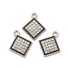 Alloy Rhinestone Pendants ALRI-M019-02AS-3