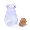 Glass Cork Bottles Ornament AJEW-O032-02H-3