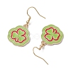 16Pair Saint Patrick's Day Theme 304 Stainless Steel Dangle Earrings EJEW-JE06170-5