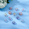   12Pcs 6 Style Transparent Glass Enamel Beads GLAA-PH0002-06-7
