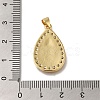 Rack Plating Brass Micro Pave Clear Cubic Zirconia Pendants KK-G500-02E-G-3