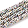 Electroplate Non-magnetic Synthetic Hematite Beads Strands G-N0322-01B-1