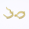 Brass Earring Hooks KK-E711-046G-NR-2