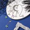 Hollow Moon Alloy Hanging Ornaments HJEW-TA00200-2