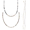 4Pcs 4 Colors Glass Beaded Necklaces Sets NJEW-SZ0001-39-1