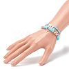 Polymer Clay Heishi Beads Stretch Bracelets Sets for Valentine's Day BJEW-JB06298-01-11