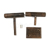 2-Tier Wood T Bar Bracelet Display Stands BDIS-F005-02B-3