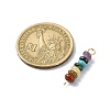 7 Chakra Gemstone Beaded Connector Charms X-PALLOY-JF02531-02-2