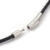 Leather Cord Necklace Making MAK-E666-05P-3