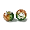 Two Tone Glass European Beads GPDL-K003-01A-2