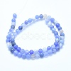 Natural Blue Chalcedony Beads Strands X-G-G765-30-10mm-2