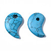 Synthetic Turquoise Pendants G-S356-17A-06-2