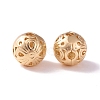 Brass Hollow Round Beads KK-P226-32CG-1