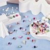 100Pcs 10 Colors Baking Painted Glass Pendants PALLOY-TA0002-47-4