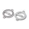 Alloy Connector Charms with Crystal Rhinestone FIND-YW0003-48-4