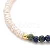 Natural Lapis Lazuli Bead Bracelets BJEW-E098-11G-2