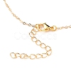 Brass Micro Pave Clear Cubic Zirconia Pendant Necklace NJEW-JN03112-01-3