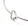 201 Stainless Steel Hollow Out Heart Bangle BJEW-P285-01P-3