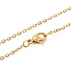 Double Pointed Mixed Stone Pendant Necklace for Girl Women NJEW-JN03684-5