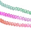 Transparent Painted Glass Beads Strands DGLA-A034-T1mm-A03-4