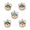 Brass Micro Pave Cubic Zirconia Pendants KK-M240-02-1