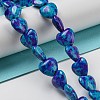 Spray Painted Synthetic Turquoise Beads Strands G-E617-B08-03-2
