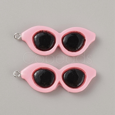 Opaque Resin Pendants RESI-WH0026-89F-1