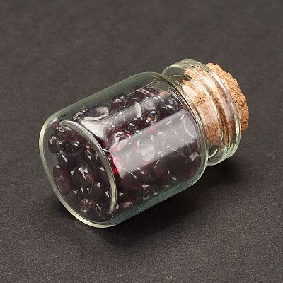 Transparent Glass Wishing Bottle Decoration DJEW-A001-01A-01-1