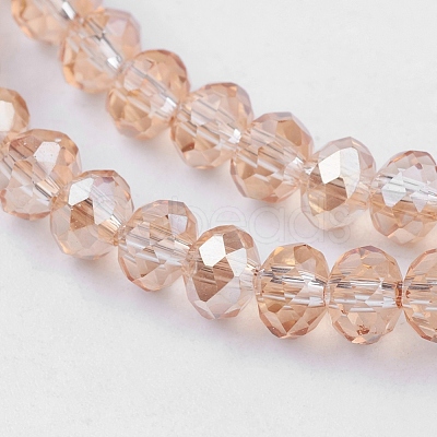 Electroplate Glass Beads Strands EGLA-D020-4x3mm-71-1