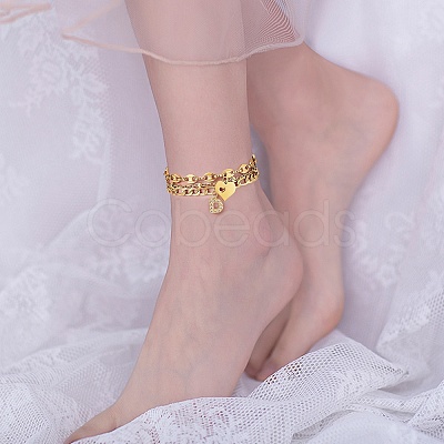 Anklets Sets AJEW-AN00383-04-1