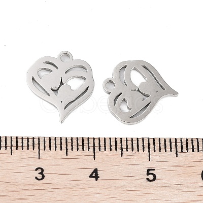 Non-Tarnish 316 Stainless Steel Charms STAS-C096-12B-P-1