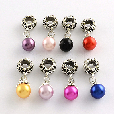 Alloy European Dangle Charms MPDL-R036-73-1