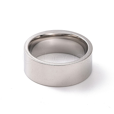 Non-Tarnish 201 Stainless Steel Plain Band Ring for Women RJEW-I089-34B-P-1