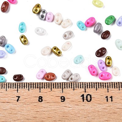 Baking Paint Glass Seed Beads SEED-T006-03-02-1